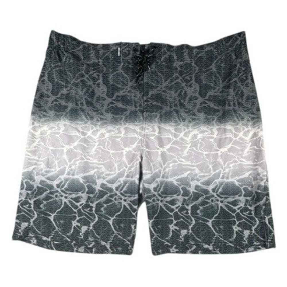 Ocean Coast‎ Board Shorts Mens 3XLT Shark Ombre Grey Swim Trunks Ocean Advantage